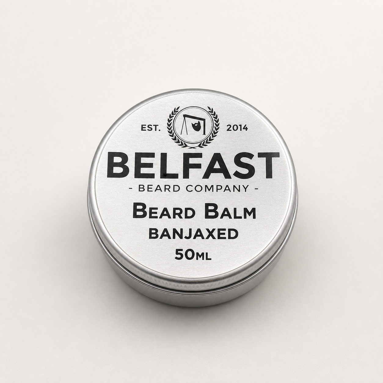 Banjaxed Beard Balm 50ml shown on a clean background
