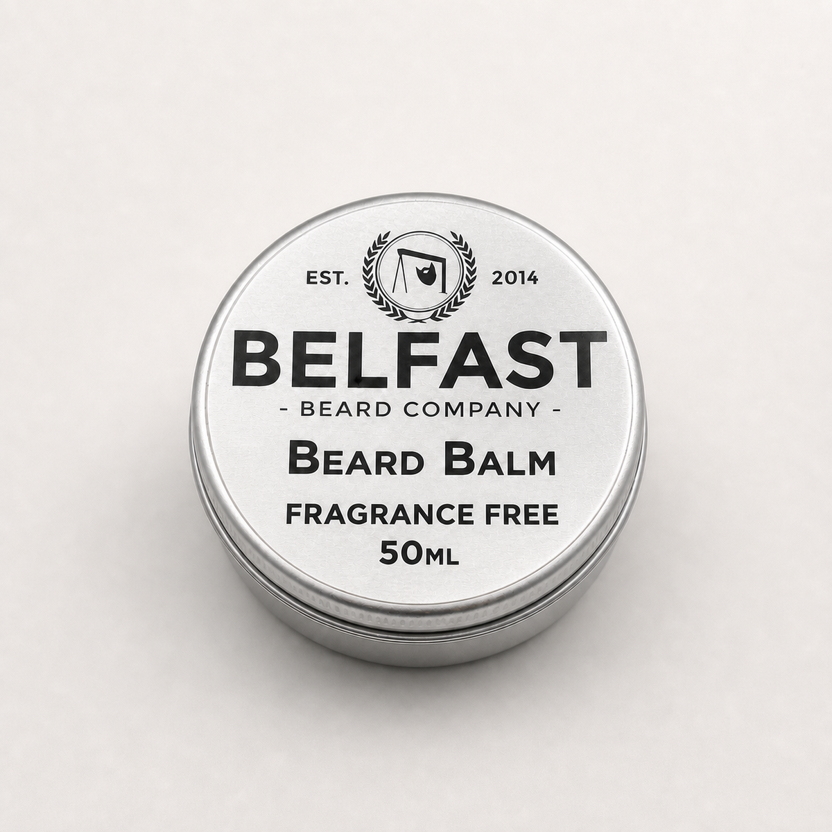 Fragrance-Free Beard Balm 50ml shown on a clean background