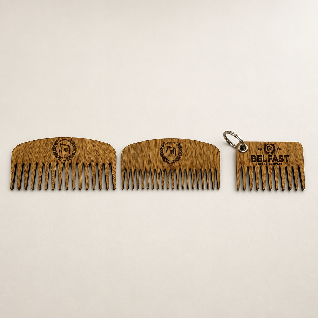 Oak Beard Comb shown on a clean background