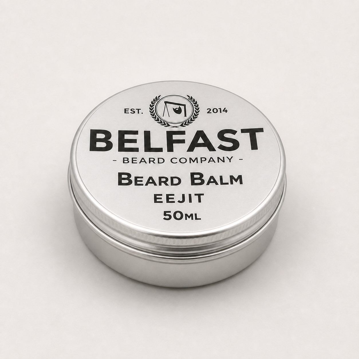 Alternative angle of Eejit Beard Balm 50ml