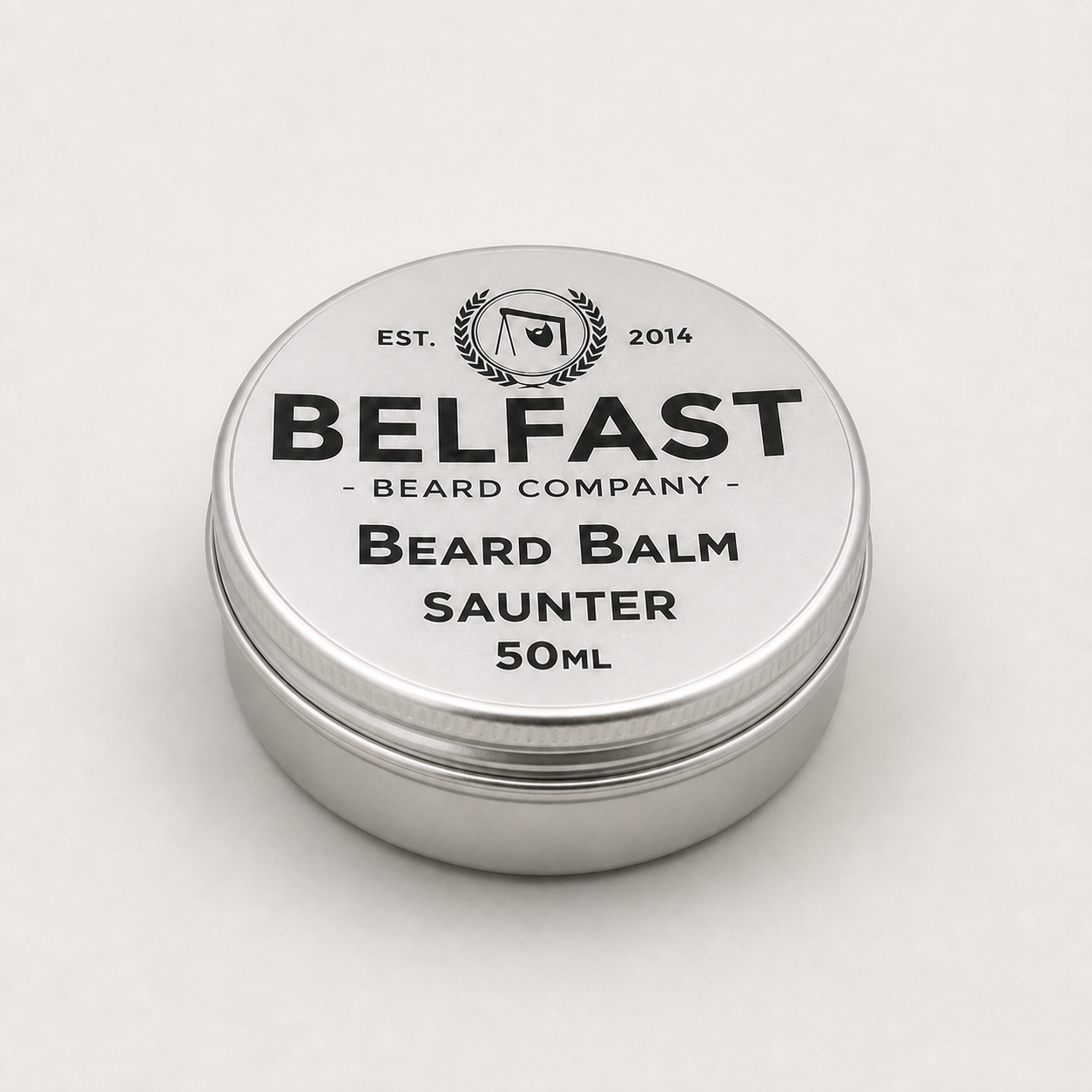Alternative angle of Saunter Beard Balm 50ml