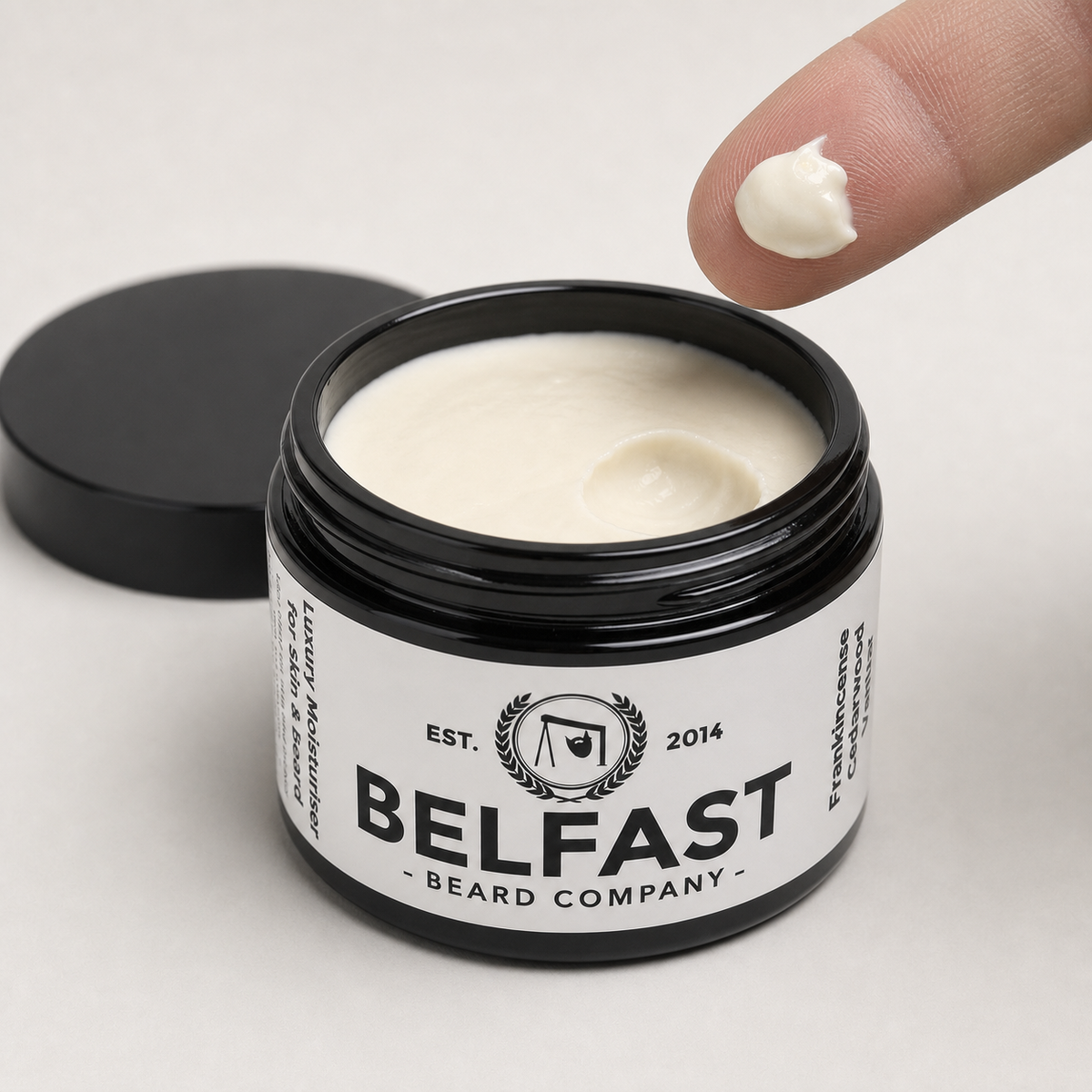 Close-up of the texture and contents of Luxury Moisturiser 50ml