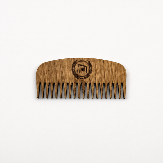 Oak Beard Comb shown on a clean background