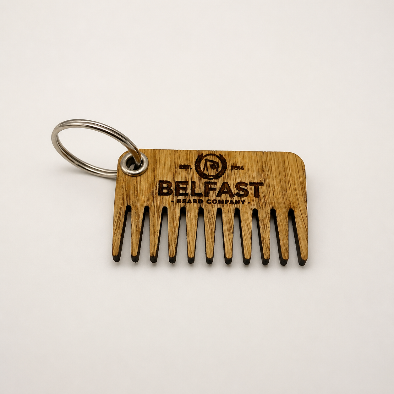Oak Beard Comb shown on a clean background