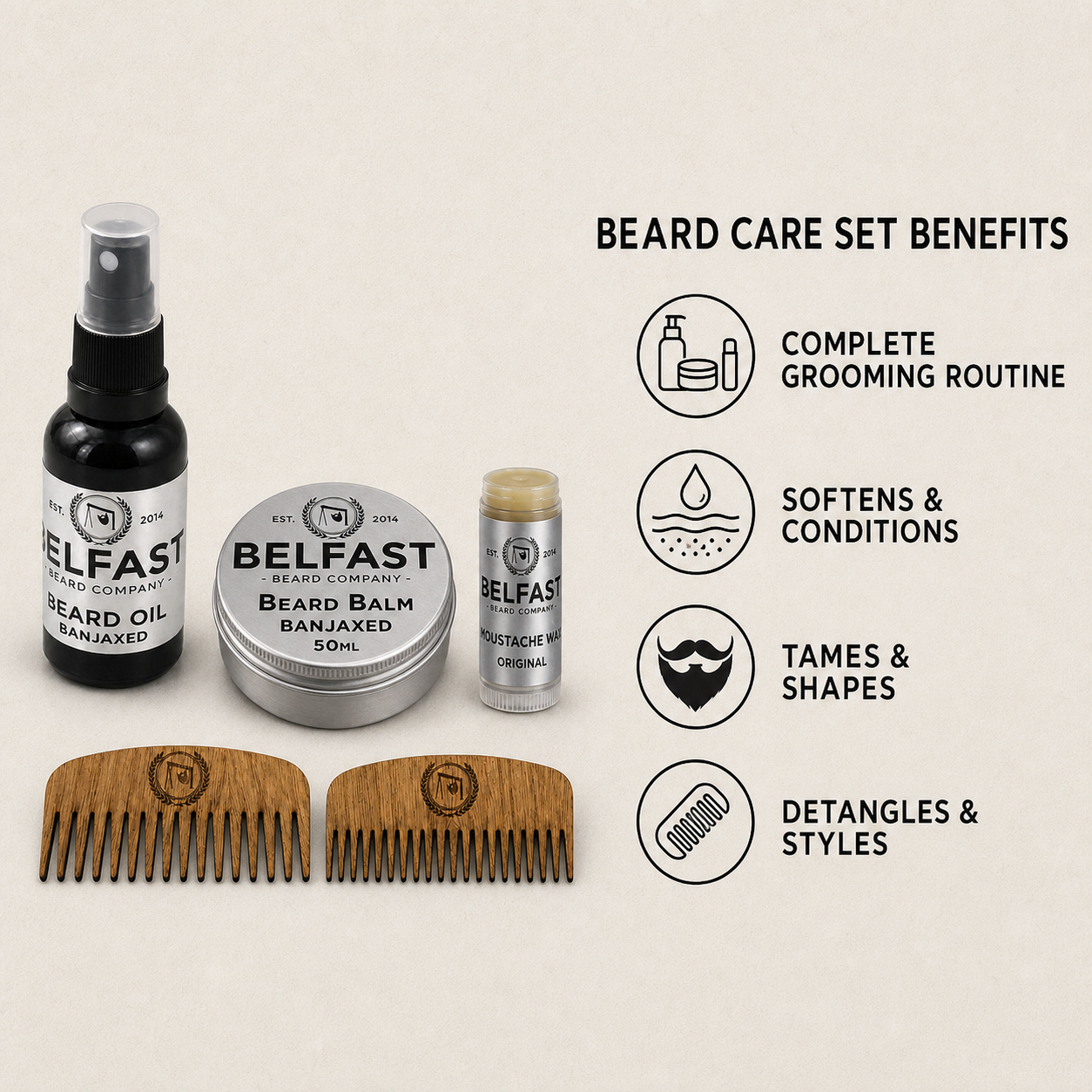 Beard-care features of Beard Care Set