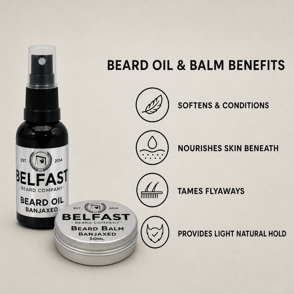 Beard-care features of Beard Oil & Balm Combo