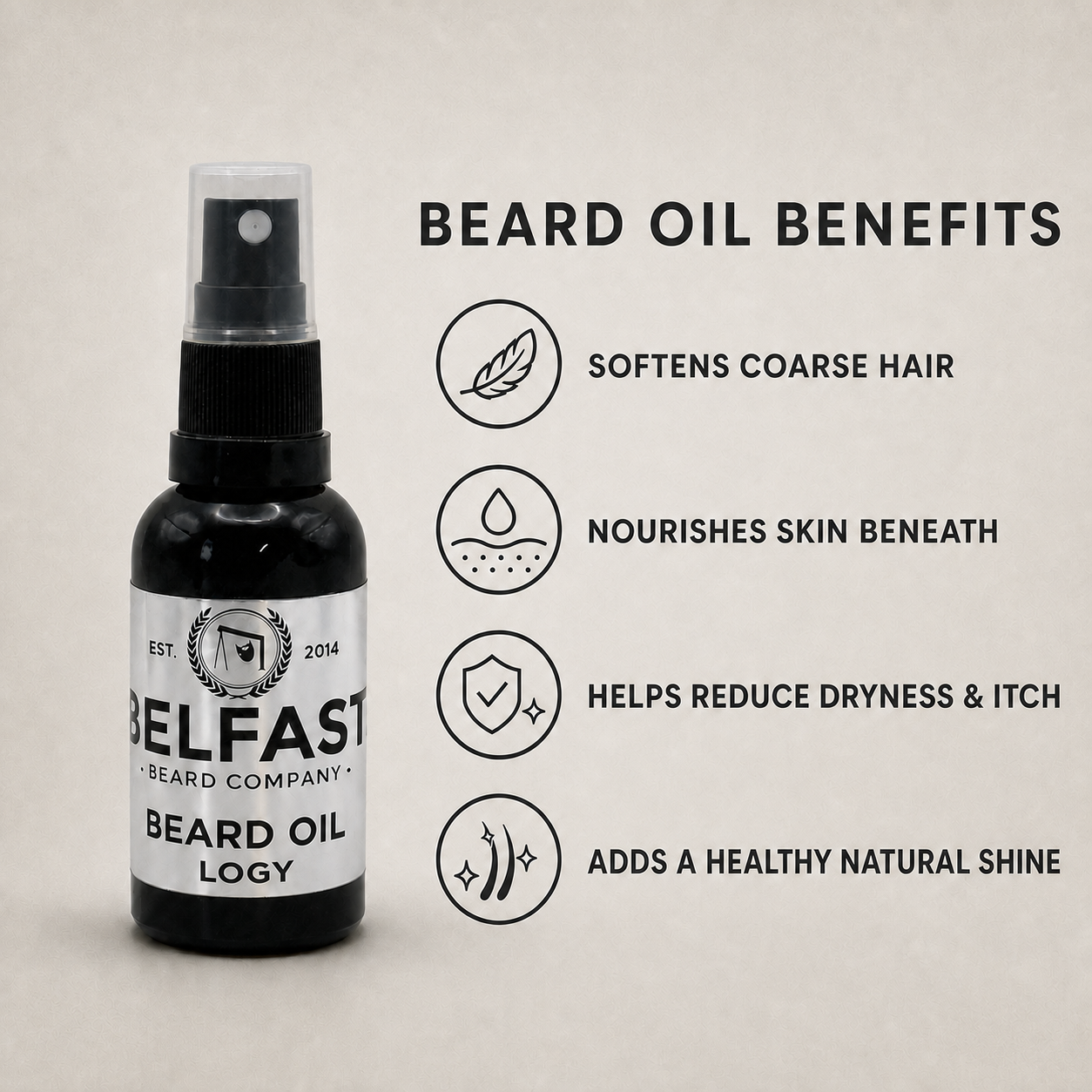 Beard-care features of Logy Beard Oil 30ml