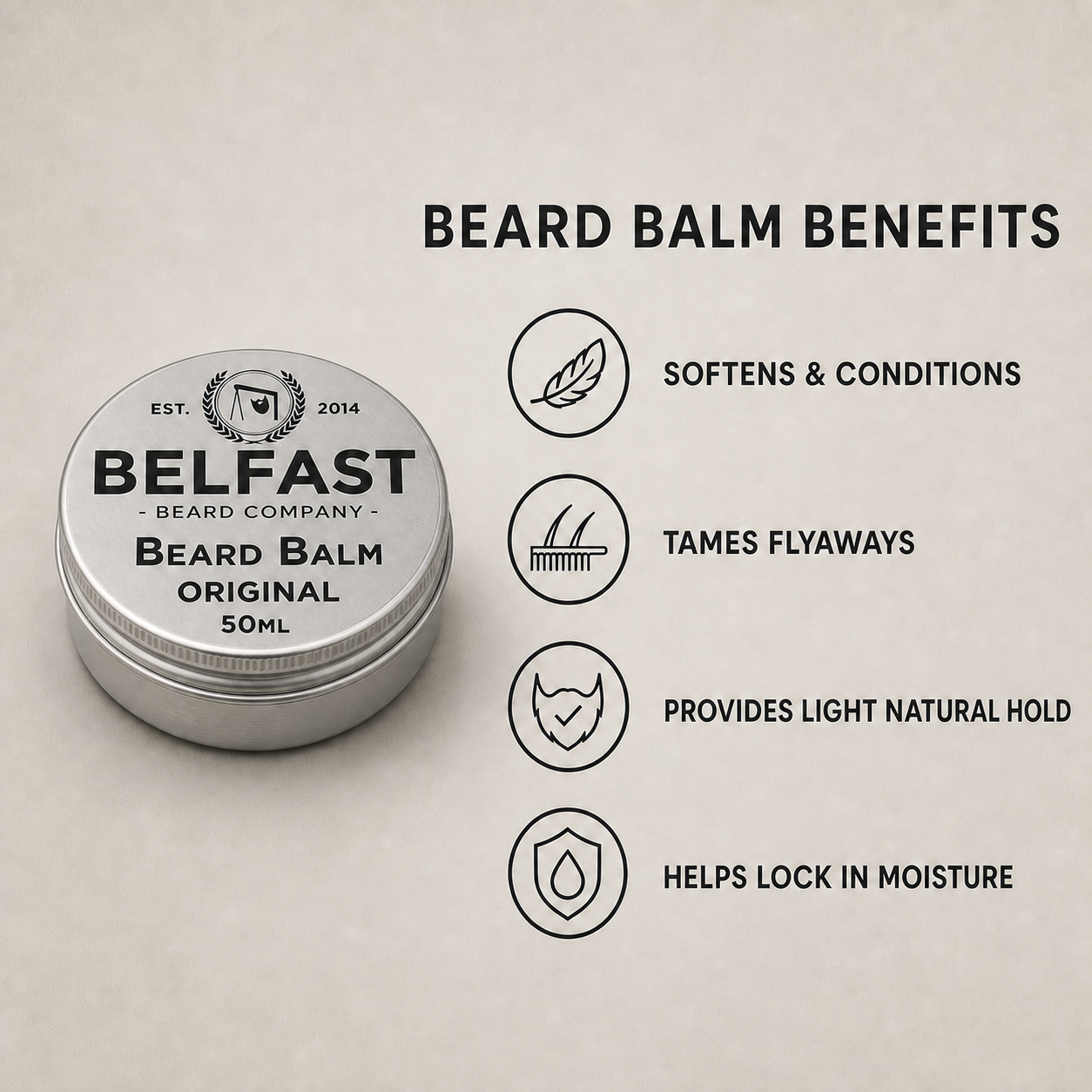 Beard-care features of Original Beard Balm 50ml