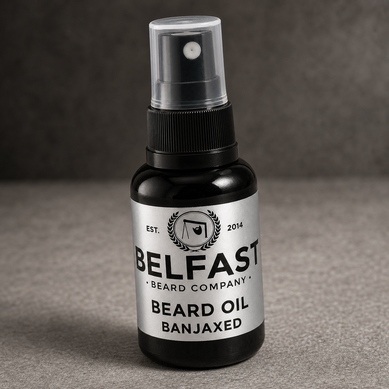 Close-up detail of Banjaxed Beard Oil 30ml