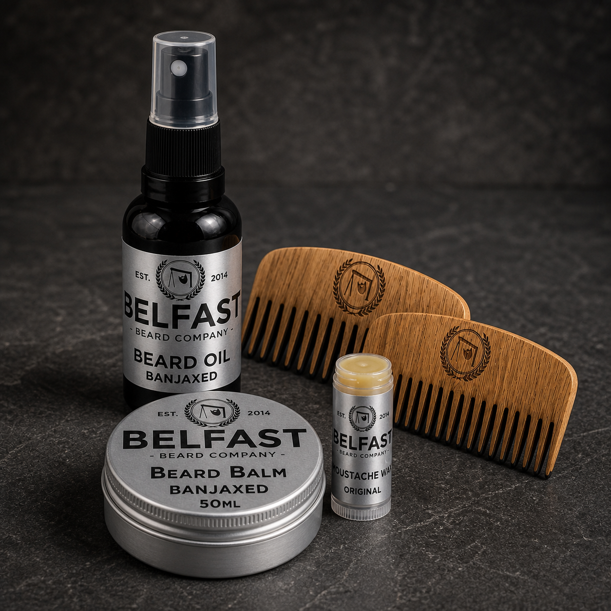 Close-up detail of Beard Care Set