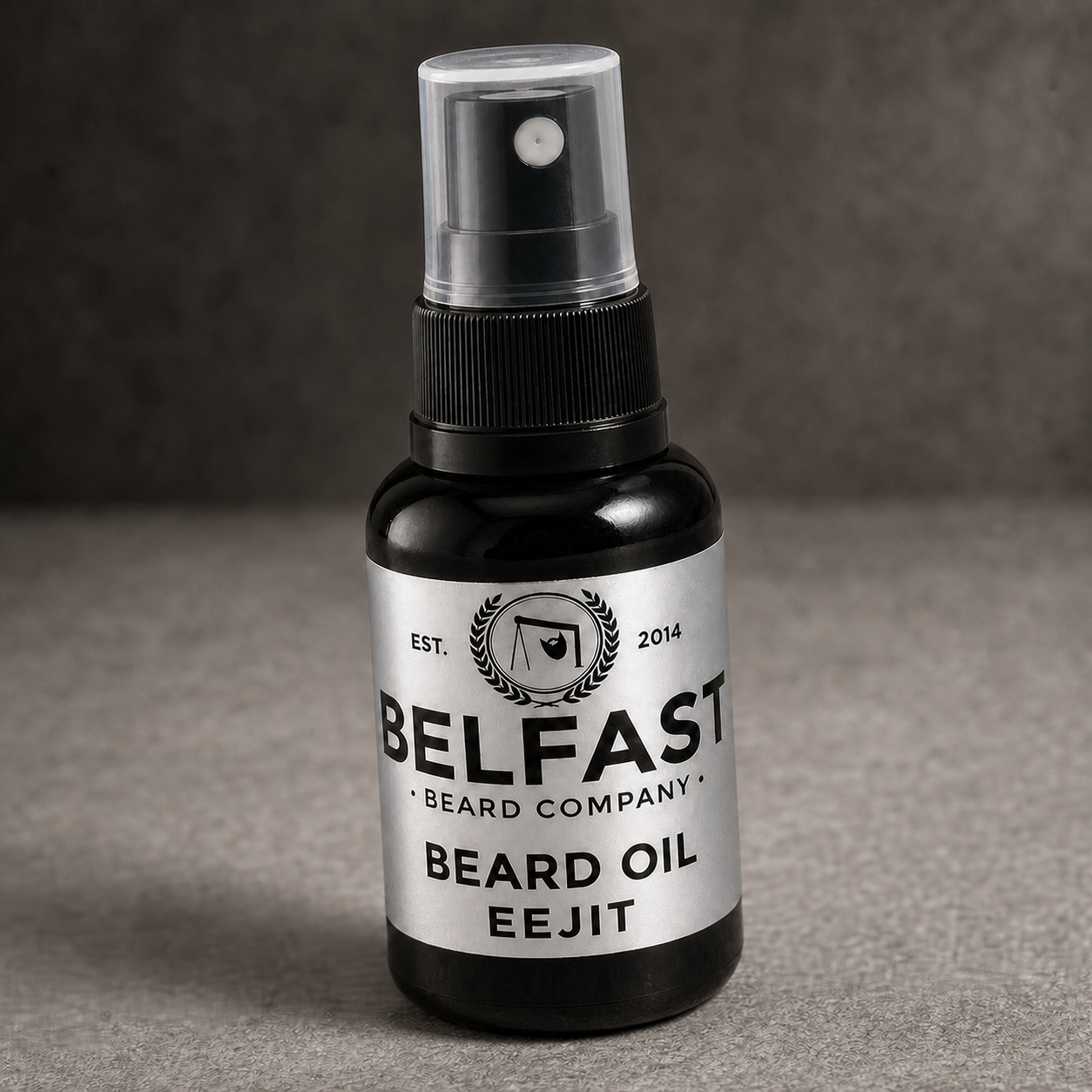 Close-up detail of Eejit Beard Oil 30ml