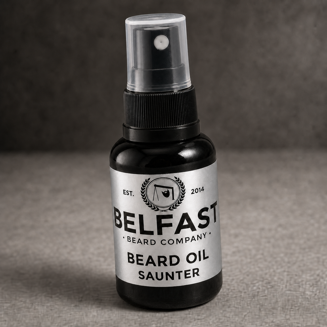 Close-up detail of Saunter Beard Oil 30ml