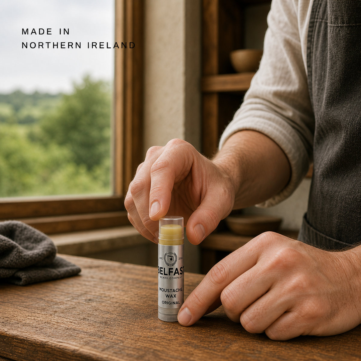 Original Lippy Moustache Wax 5ml handmade in Northern Ireland